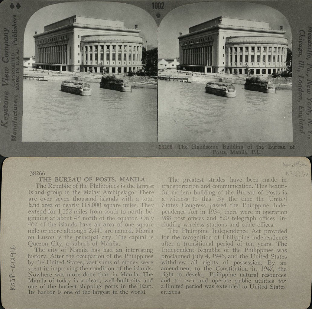 The Handsome Building of the Bureau of Posts, Manila, P. I.